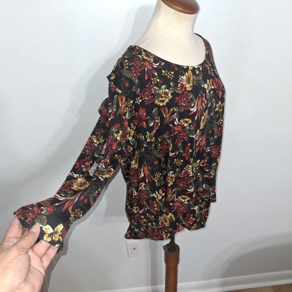 Floral Top- W Sz XXL - Picture 3 of 6